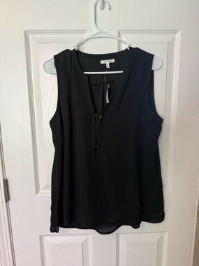 Maurice’s Black Sleeveless V-Neck Blouse